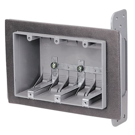 3 gang metal box home depot|3 gang plastic electrical box.